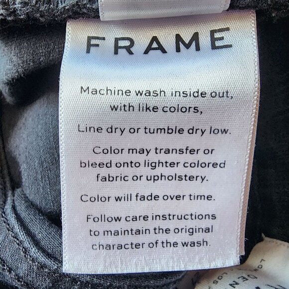 Frame Denim Le Skinny De Jeanne Crop Distressed Gray Jeans Womens 27 - Picture 9 of 9